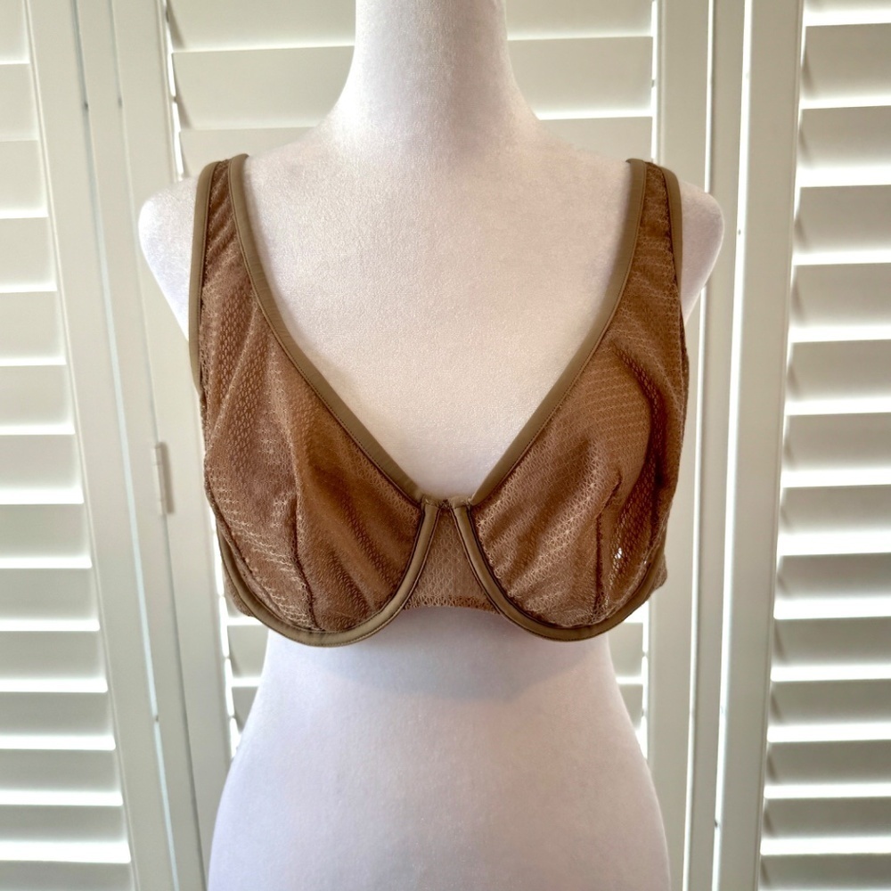 Third Love Unlined Modern Mesh Scoop Bra 40B - Picture 3 of 9